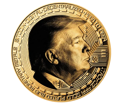 TRUMP FIRST EDITION GOLD BITCOIN COIN