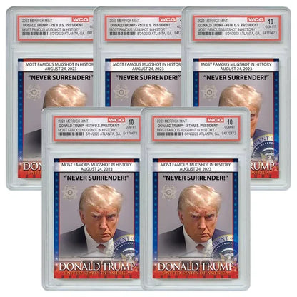 Trump Mugshot Collectible Trading Card - Limited Signature Edition