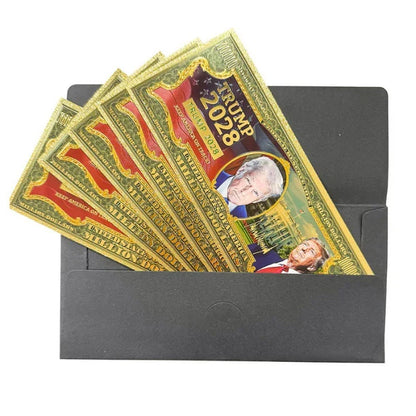 Trump 2028 Gold Buck Bill (5 Pack)